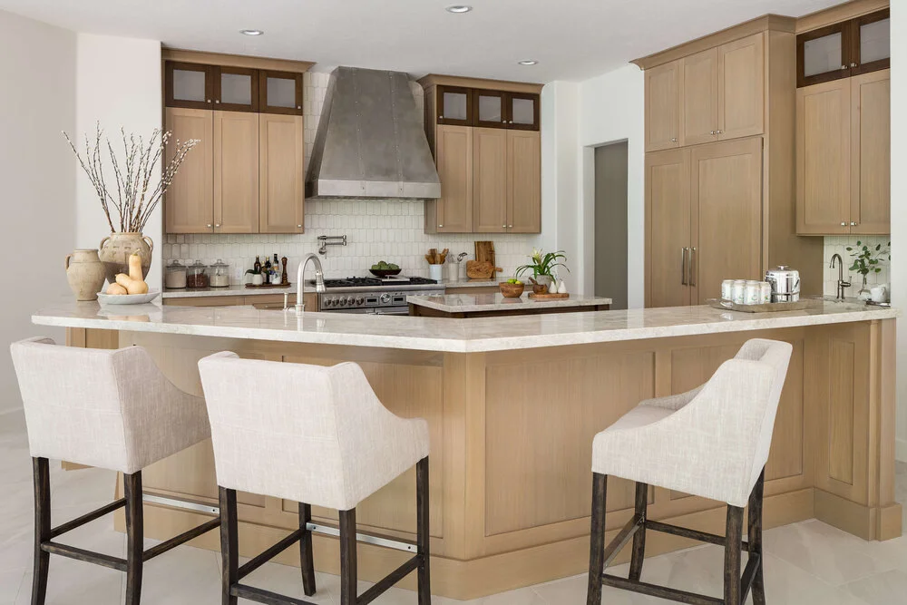 Rift cut oak kitchen cabinets