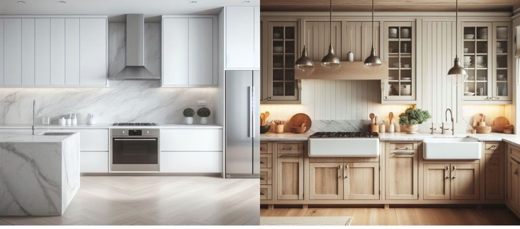 Shaker Style Cabinets Vs Flat Panel Cabinets A Comparison   Shaker Style Cabinets Vs. Flat Panel Cabinets A Comparison 1024x451 