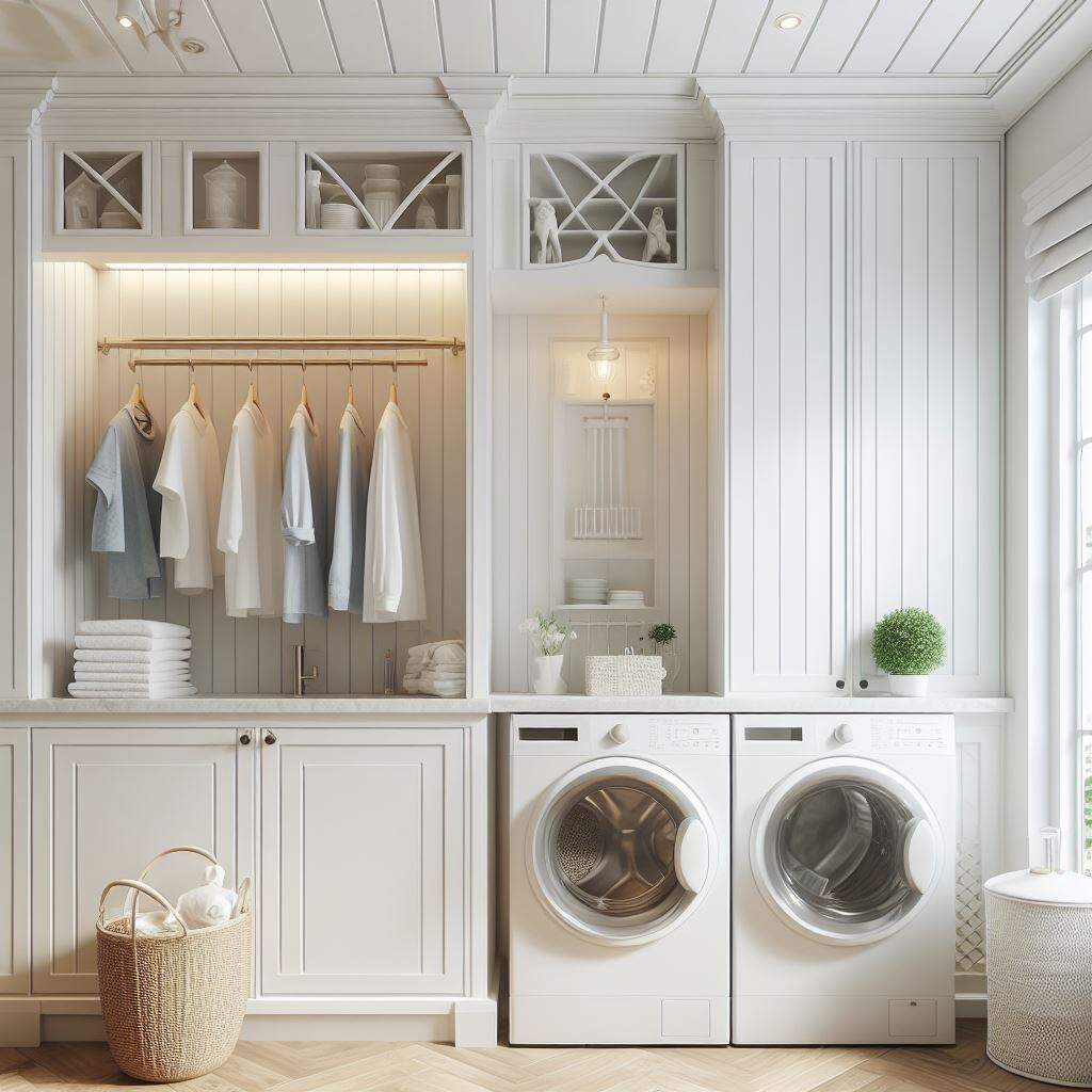 white cabinets for laundry room - top ideas in Milwaukee, Wisconsin