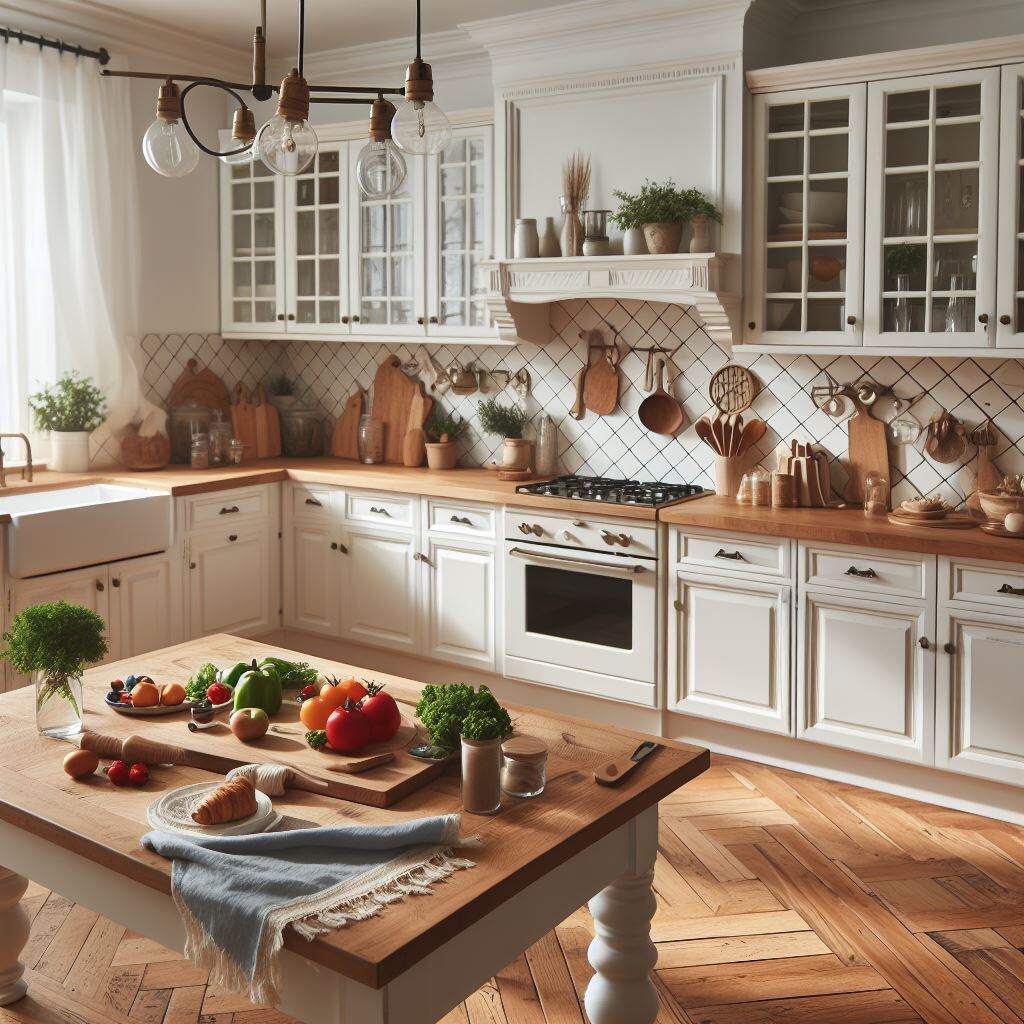 White Kitchen Cabinets with Wood Countertops Ideas | Milwaukee