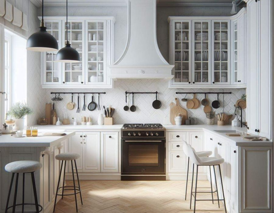 White Cabinets with White Countertops in Oak Creek, Milwaukee, Wisconsin