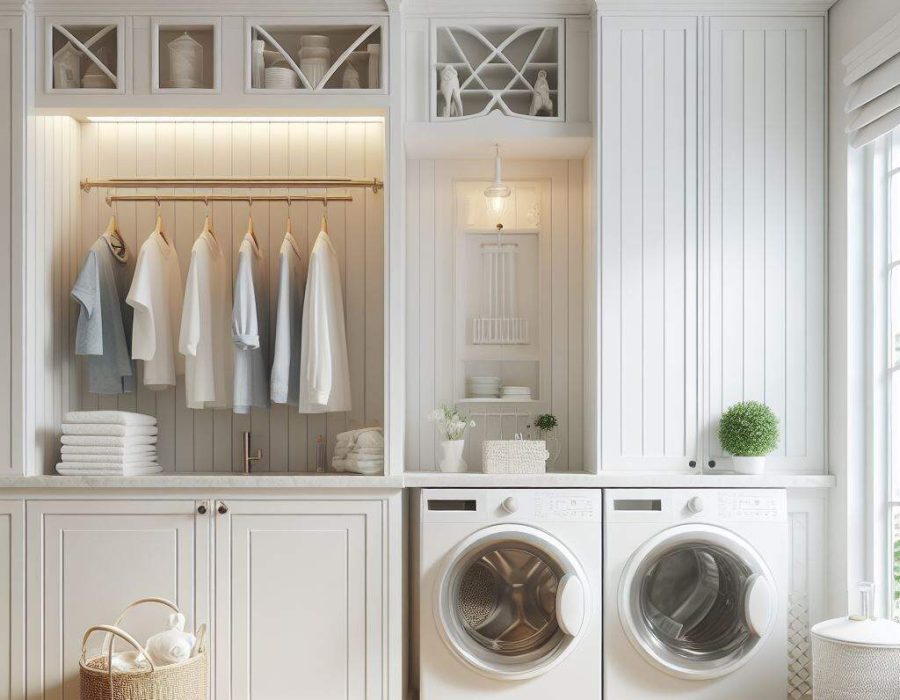 white cabinets for laundry room - top ideas in Milwaukee, Wisconsin